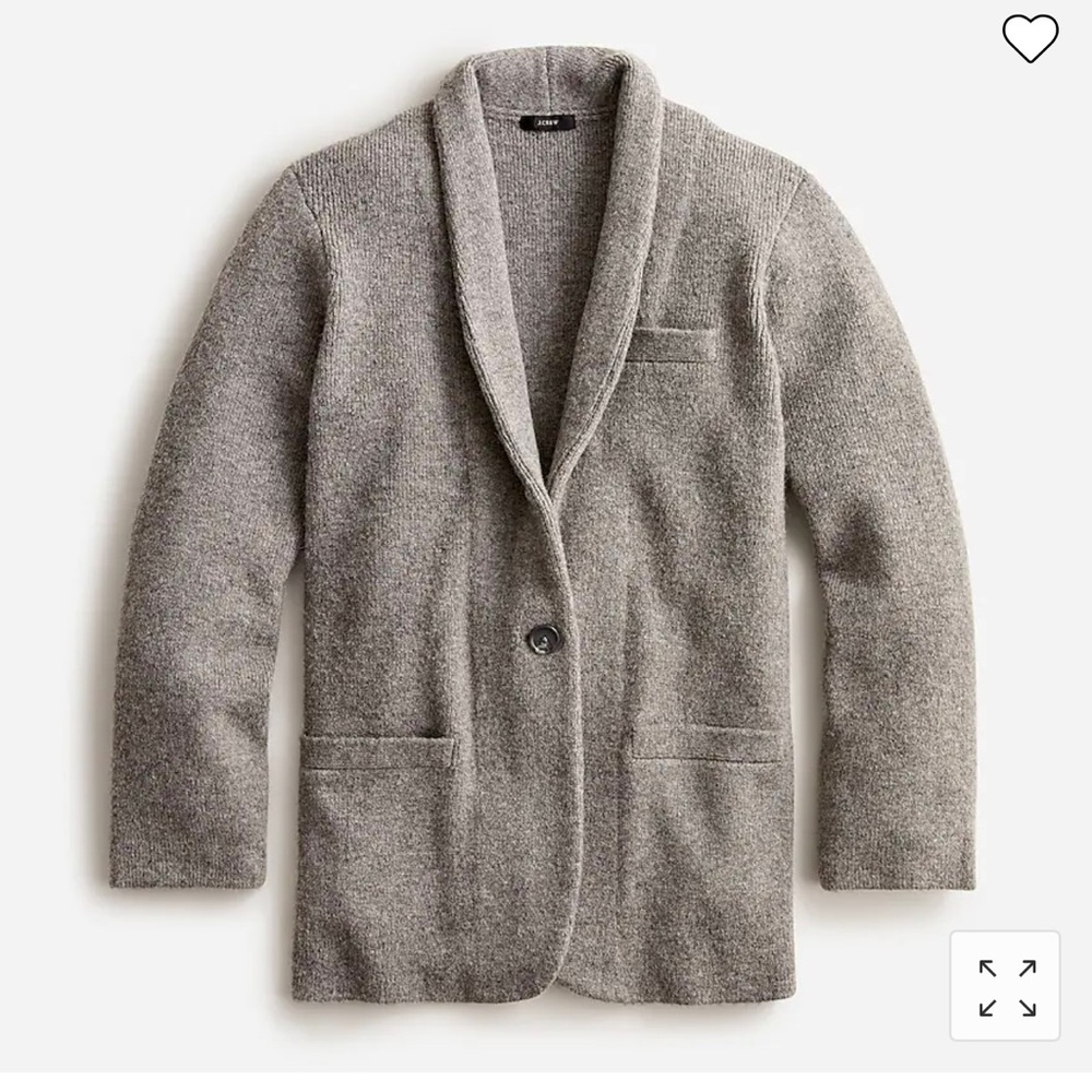 JCrew Cocoon sweater-blazer
